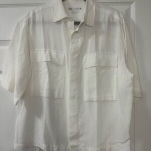 Zara Men's White Shirt